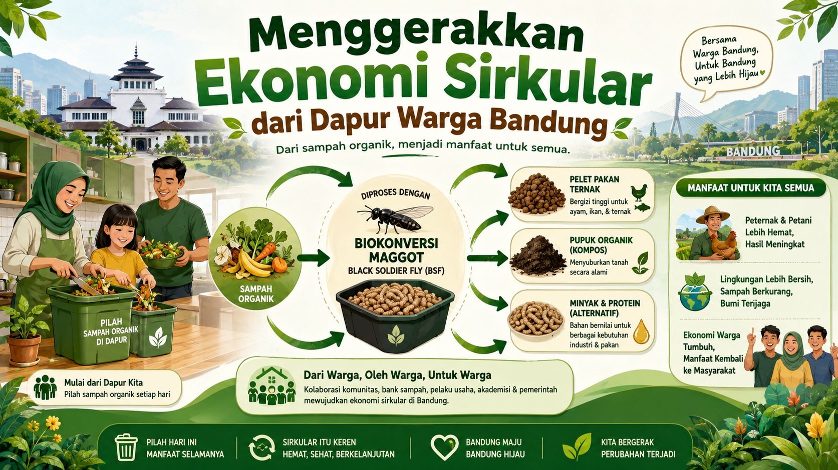 Menggerakkan Ekonomi Sirkular dari Dapur Warga Bandung